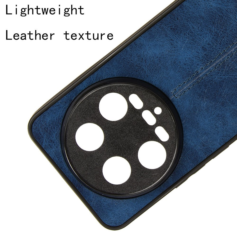 For Xiaomi 14 Ultra Phone Cover Cowhide Texture Stitching Line Shockproof Back Case