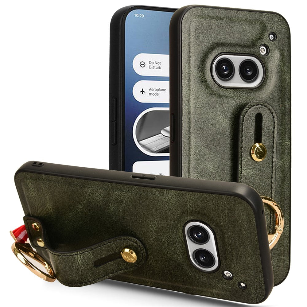 Nothing Phone (2a) Plus / Phone (2a) Handyhülle – Aus PU-Leder + PC + TPU, stoßfest, mit Flaschenöffner & Gürtel