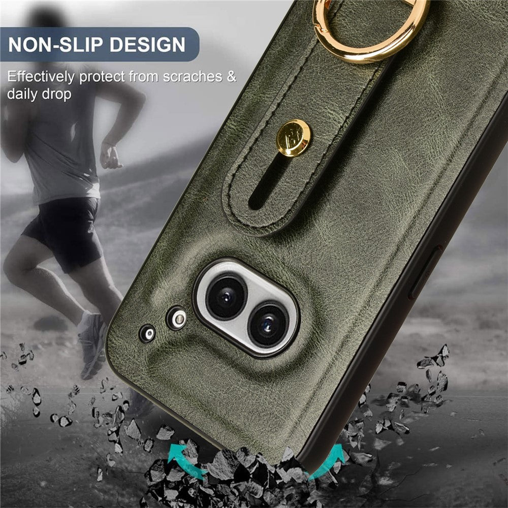 Nothing Phone (2a) Plus / Phone (2a) Handyhülle – Aus PU-Leder, PC & TPU, stoßfest, mit Flaschenöffner und Gürtel