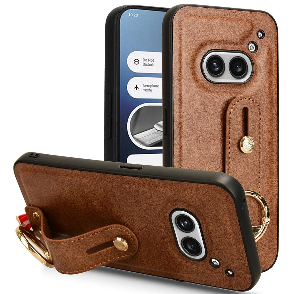 Nothing Phone (2a) Plus / Phone (2a) Handyhülle – Aus PU-Leder, PC & TPU, stoßfest, mit Flaschenöffner und Gürtel