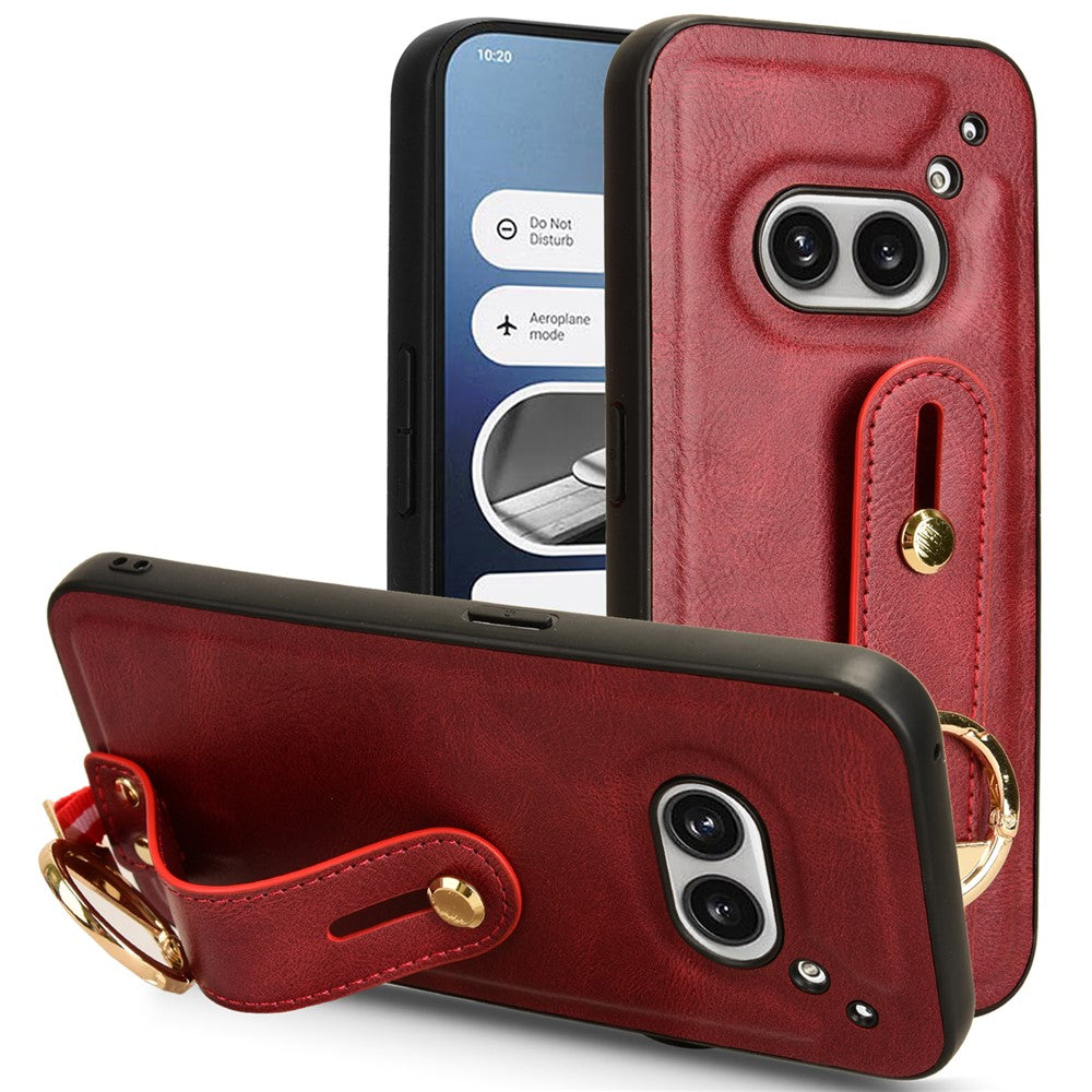Nothing Phone (2a) Plus / Phone (2a) Handyhülle – Aus PU-Leder + PC + TPU, stoßfest, mit Flaschenöffner & Gürtel