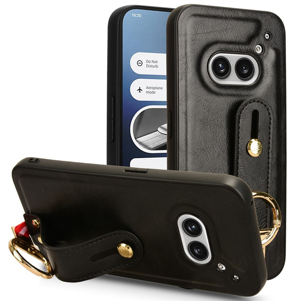 Nothing Phone (2a) Plus / Phone (2a) Handyhülle – Aus PU-Leder, PC & TPU, stoßfest, mit Flaschenöffner und Gürtel