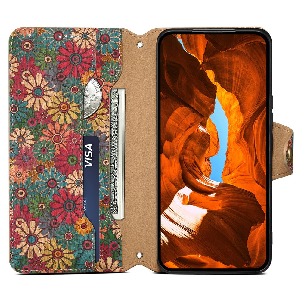 For Honor 90 Case Floral Pattern Leather Phone Cover with Wallet Stand