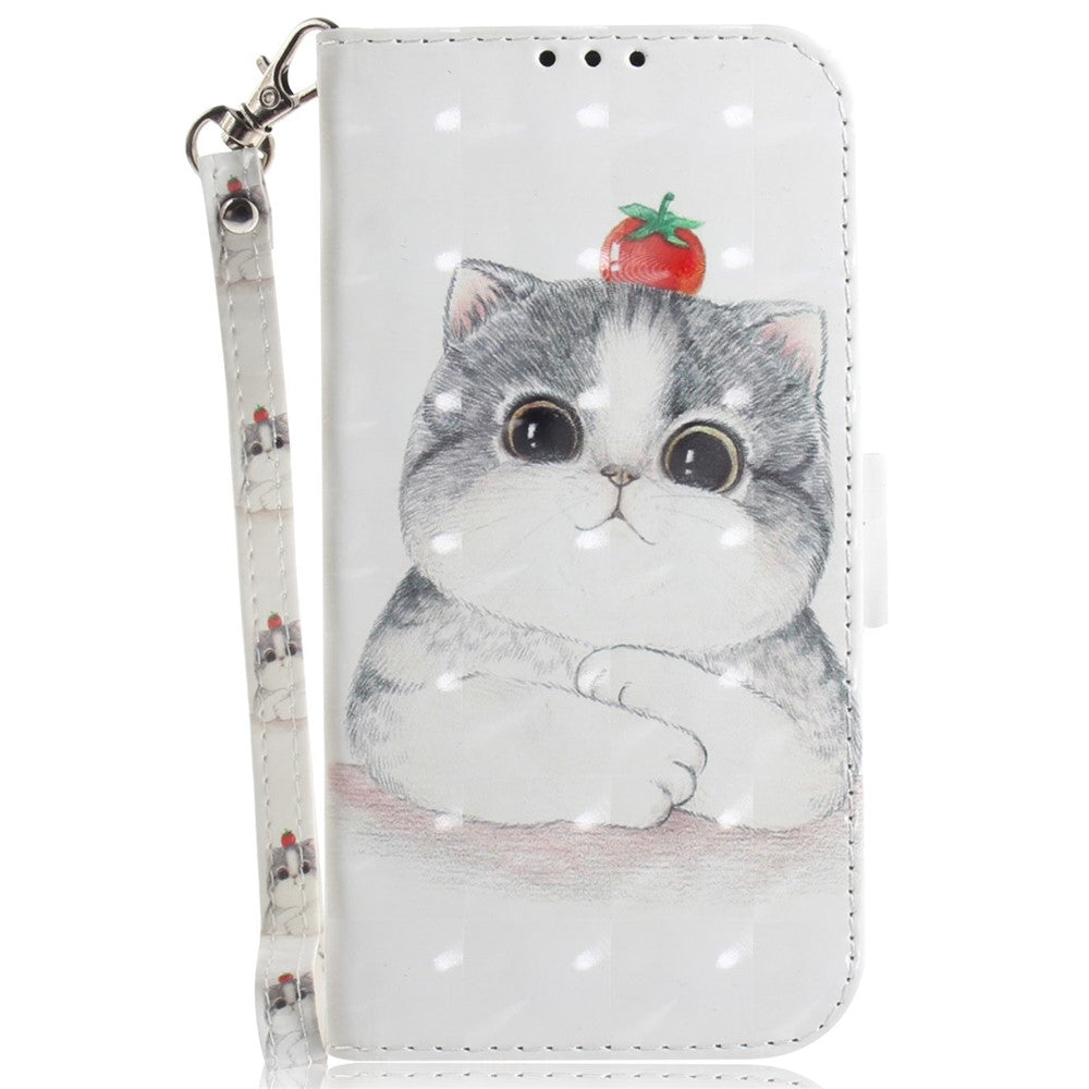 For Xiaomi Redmi Note 13 Pro 4G / Poco M6 Pro 4G Case Wallet Pattern Printed Leather Cover with Strap