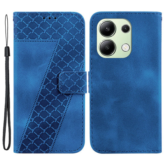 Xiaomi Redmi Note 13 4G Handyhülle – Lederhülle mit 7-förmigem Aufdruck