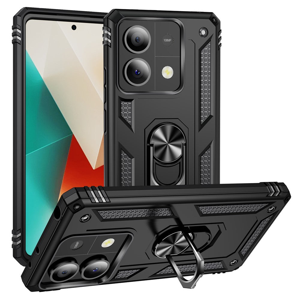 For Xiaomi Redmi Note 13 5G Kickstand Case Shockproof PC+TPU Phone Cover
