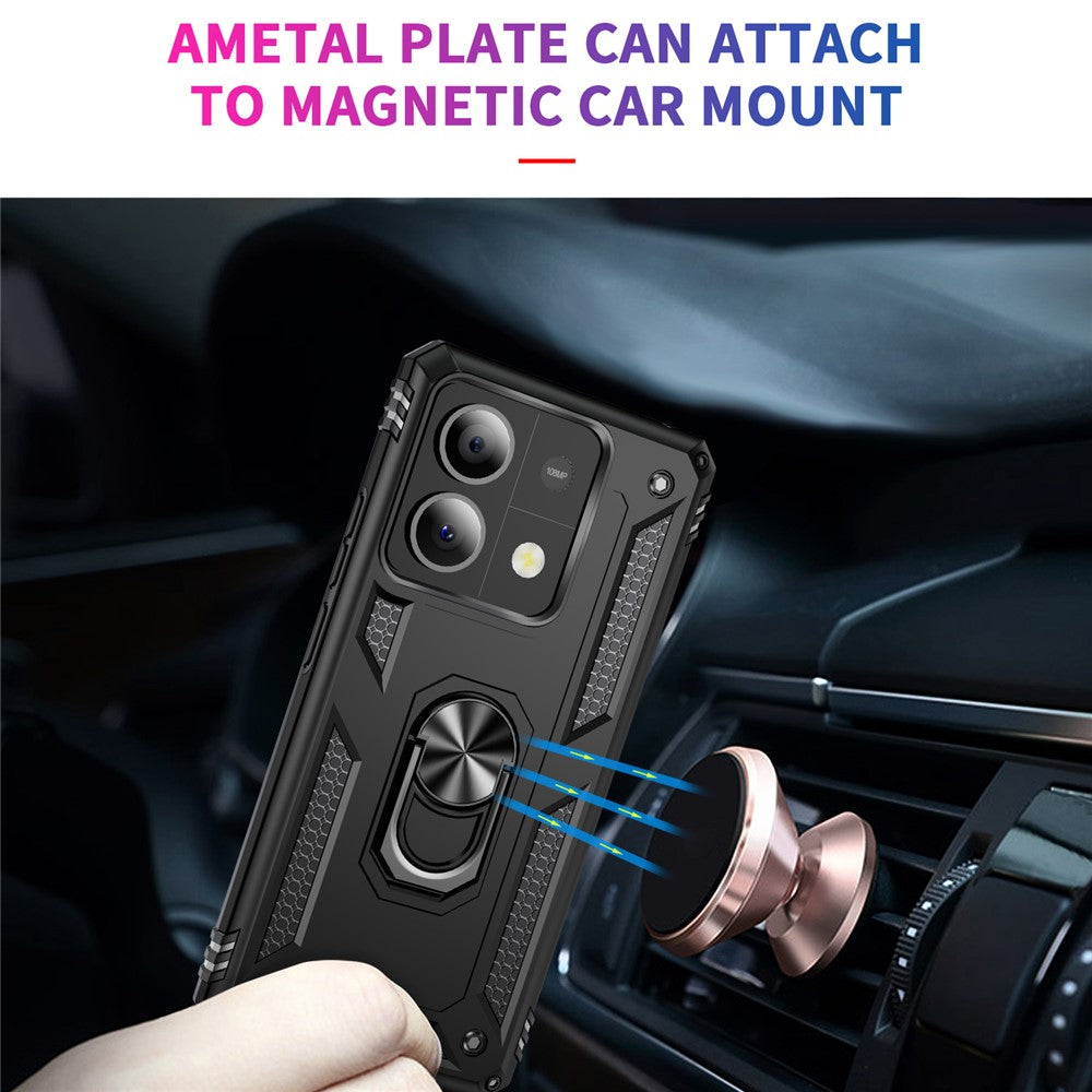 For Xiaomi Redmi Note 13 5G Kickstand Case Shockproof PC+TPU Phone Cover