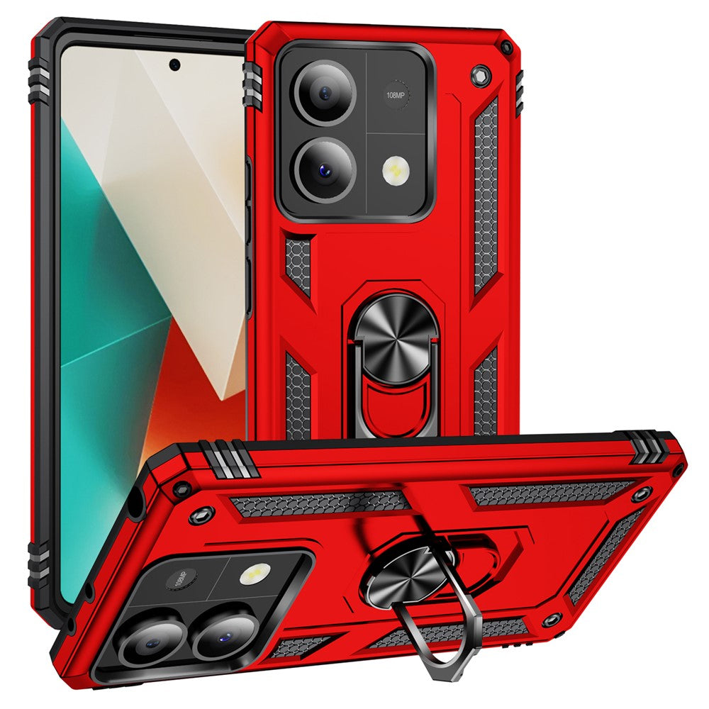 For Xiaomi Redmi Note 13 5G Kickstand Case Shockproof PC+TPU Phone Cover