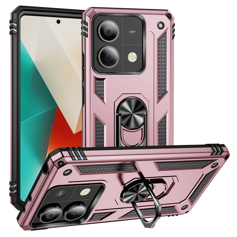 For Xiaomi Redmi Note 13 5G Kickstand Case Shockproof PC+TPU Phone Cover