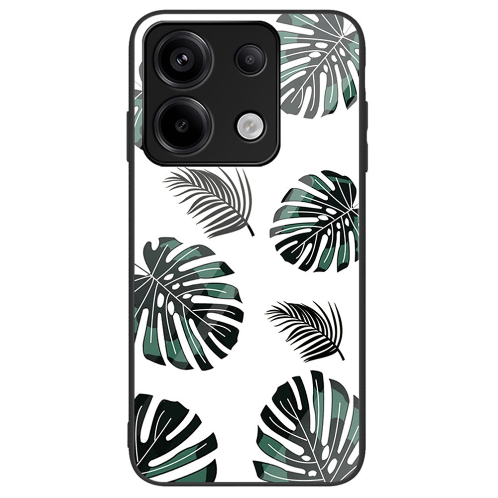 Phone Case for Xiaomi Redmi Note 13 Pro 5G / Poco X6 5G Cover Pattern Printing Tempered Glass+PC+TPU Shell