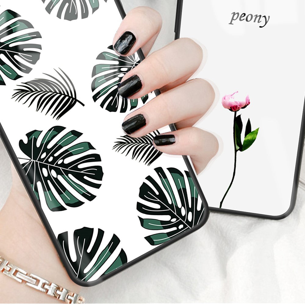Phone Case for Xiaomi Redmi Note 13 Pro 5G / Poco X6 5G Cover Pattern Printing Tempered Glass+PC+TPU Shell