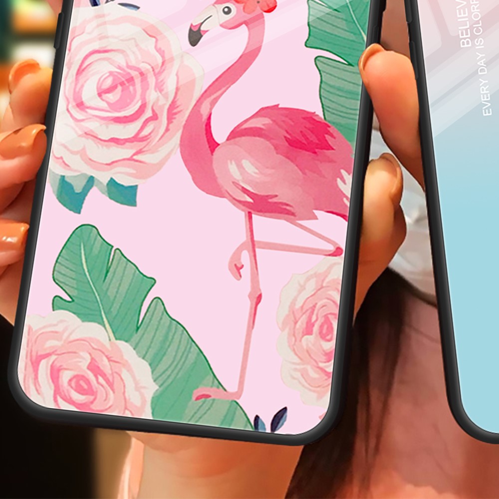 Phone Case for Xiaomi Redmi Note 13 Pro 5G / Poco X6 5G Cover Pattern Printing Tempered Glass+PC+TPU Shell