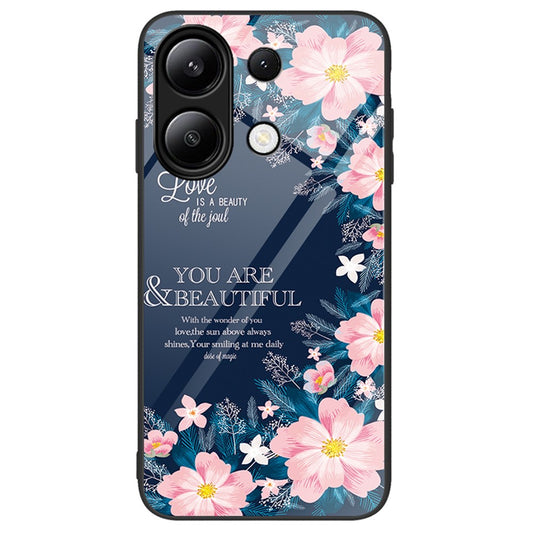 Xiaomi Redmi Note 13 4G Handyhülle – Gehäusemusterdruck aus gehärtetem Glas + PC + TPU