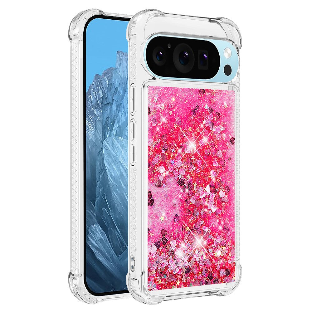 Pixel 9 Pro XL Glitzer-Hülle – Stoßfest & mit Treibsand