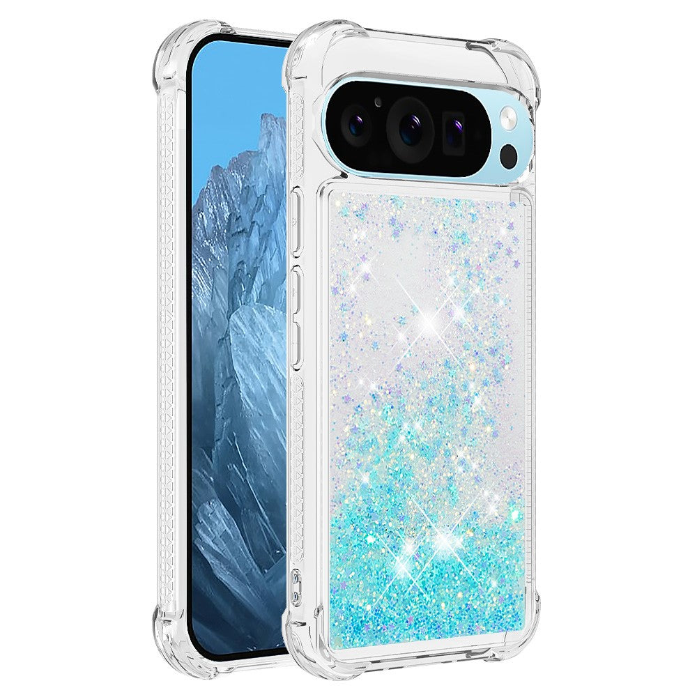 Pixel 9 Pro XL Glitzer-Hülle – Stoßfest & mit Treibsand