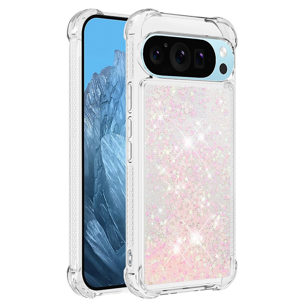 Pixel 9 Pro XL Glitzer-Hülle – Stoßfest & mit Treibsand