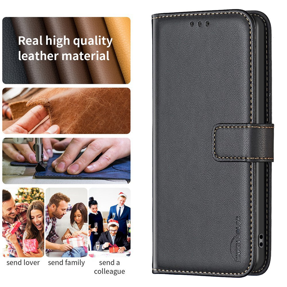 Honor Magic6 Pro 5G Wallet-Handyhülle – Aus PU-Leder & TPU, mit Magnetverschluss