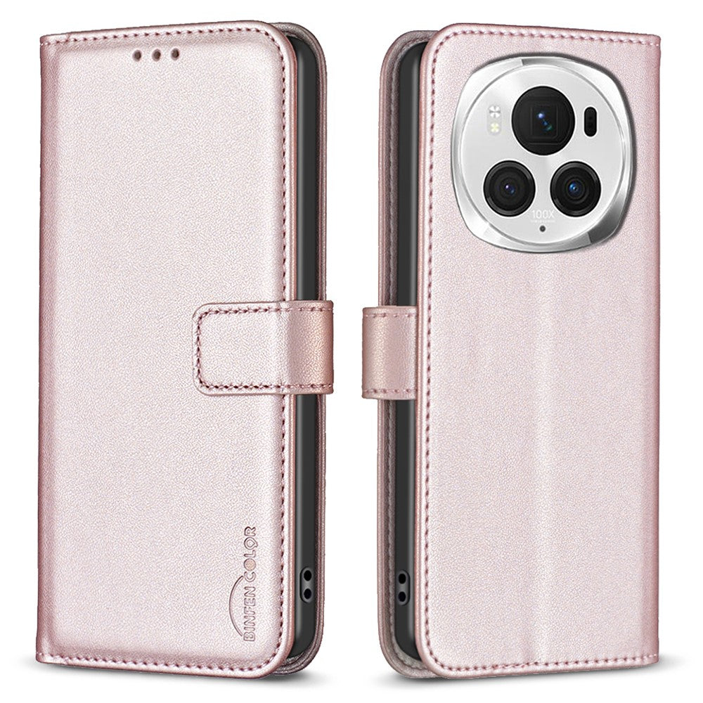 Honor Magic6 Pro 5G Wallet-Handyhülle – Aus PU-Leder & TPU, mit Magnetverschluss