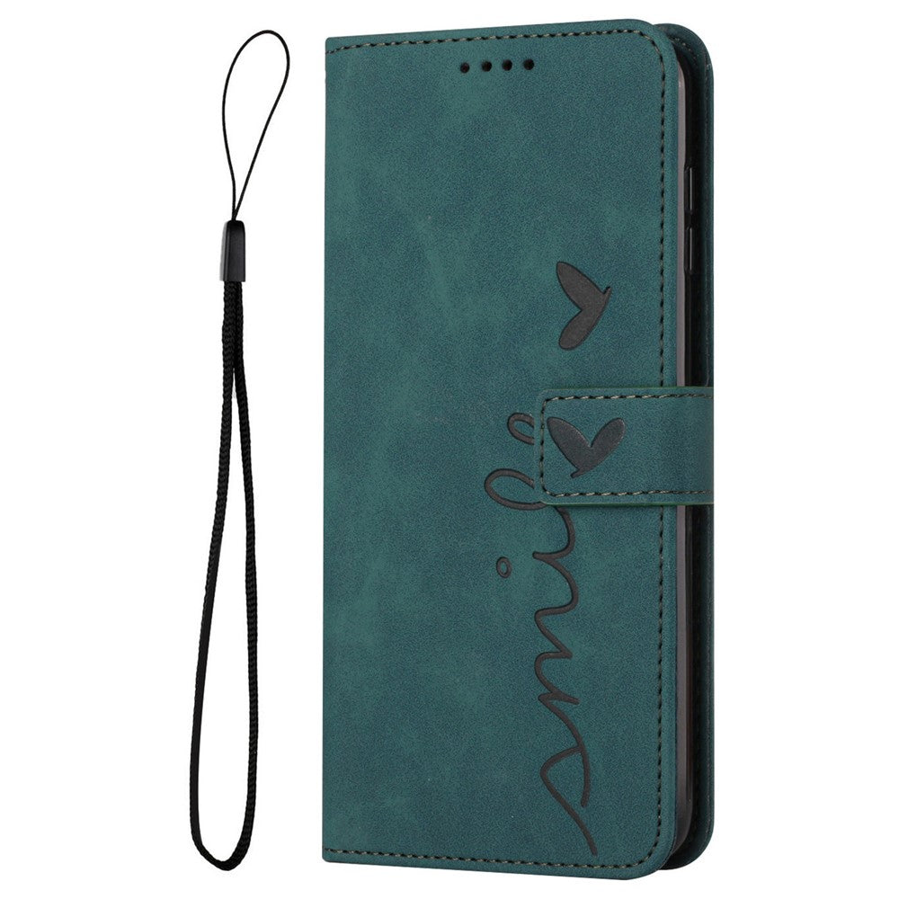 For Xiaomi 14 Ultra Case PU Leather Magnetic Folio Phone Cover Imprinted Love Heart