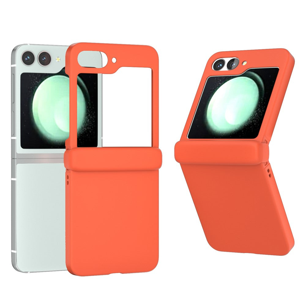 For Samsung Galaxy Z Flip7 FE 5G / Z Flip6 5G Case Skin-touch PC Phone Cover with Hinge Protection