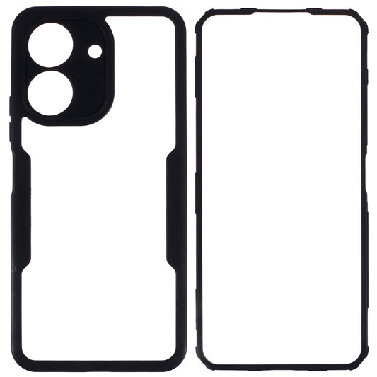 For Xiaomi Redmi 13C 4G / Poco C65 4G Case Acrylic + TPU Transparent Phone Cover with PET Film