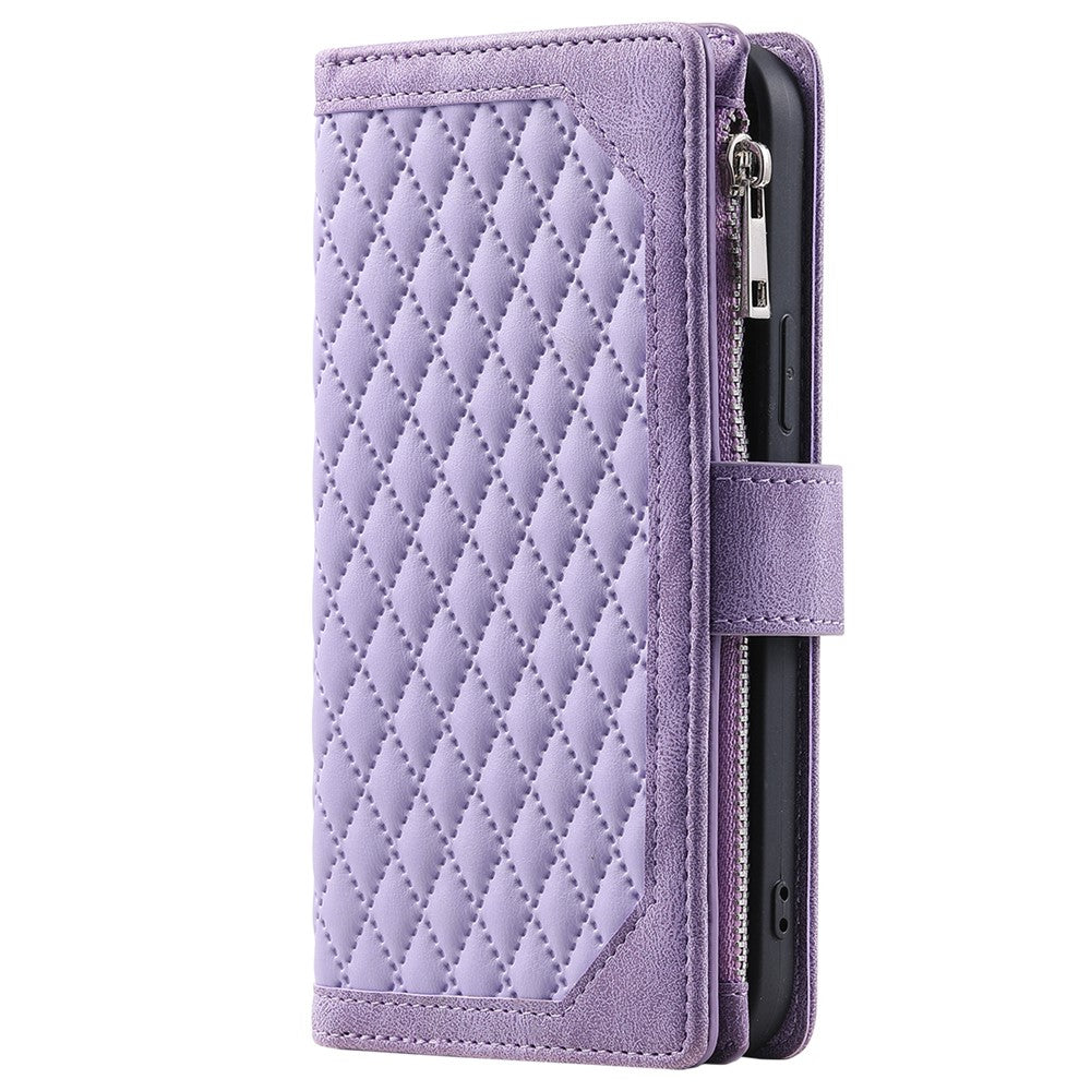 For Xiaomi Redmi Note 13 5G Zipper Pocket Phone Case PU Leather Wallet Phone Cover