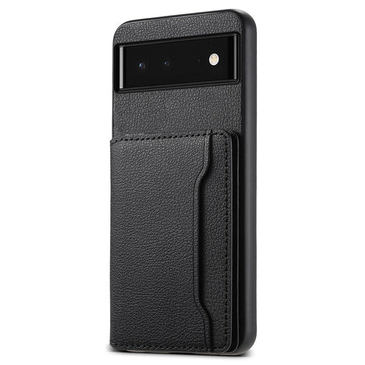 Pixel 6 Lederhülle – Mit Kartenfächern & magnetischem Ständer