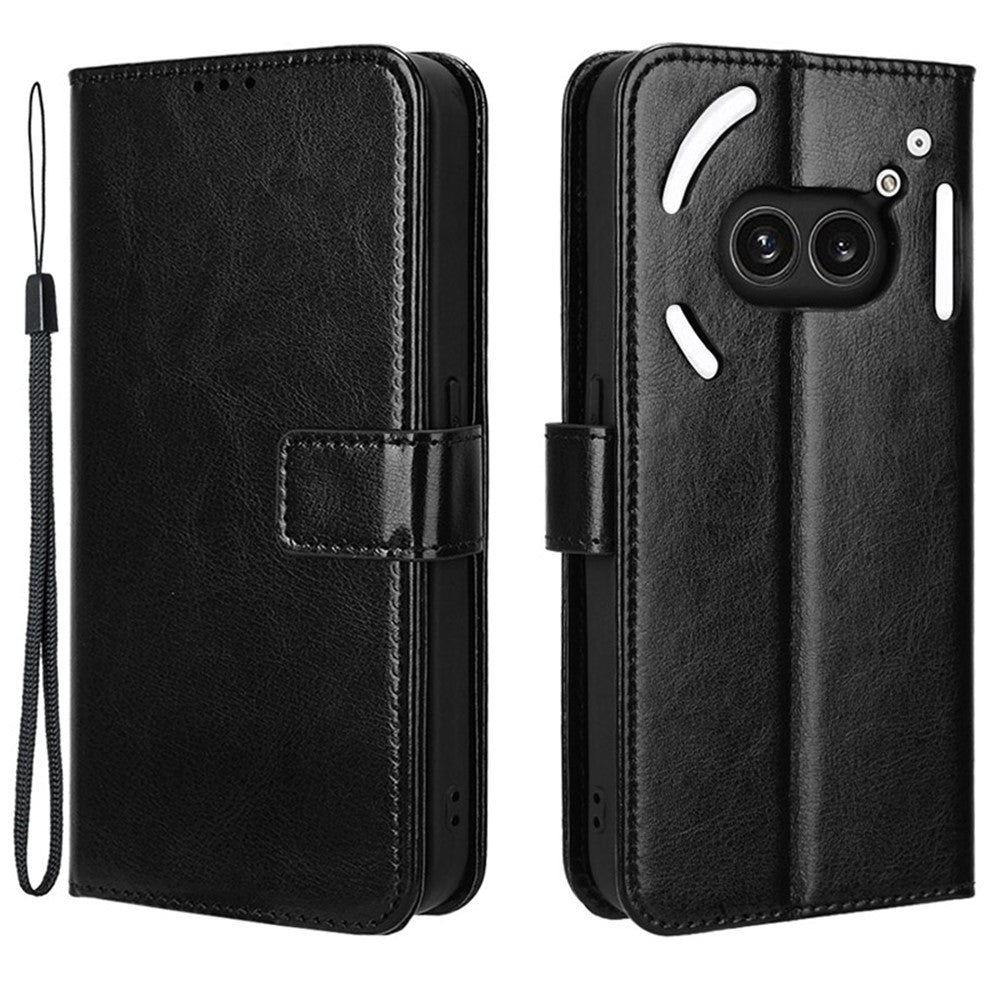 Nothing Phone (2a) Plus / Phone (2a) Wallet-Handyhülle – Aus strukturiertem Leder