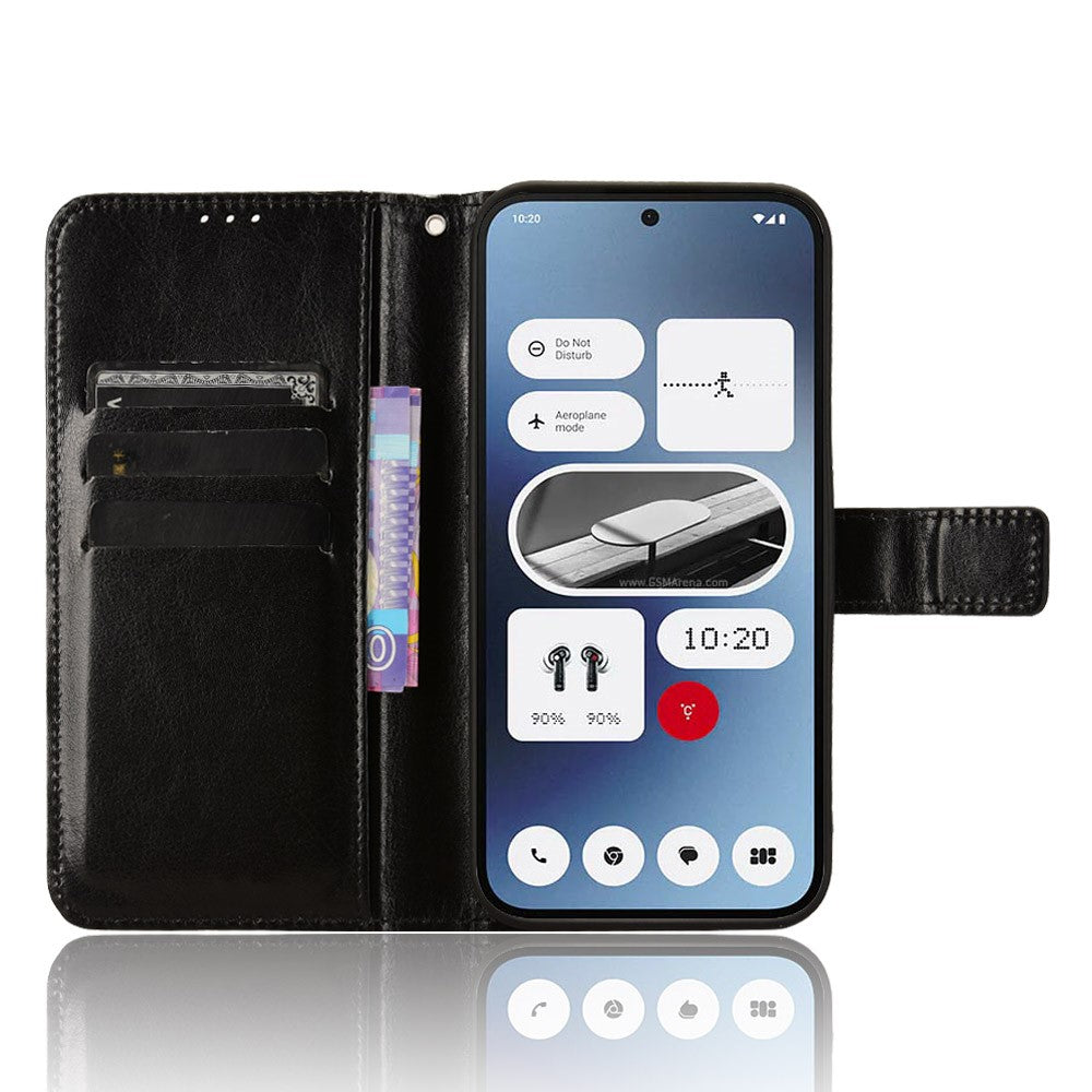 Nothing Phone (2a) Plus / Phone (2a) Wallet-Handyhülle – Aus strukturiertem Leder