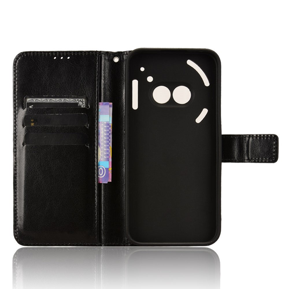 Nothing Phone (2a) Plus / Phone (2a) Wallet-Handyhülle – Aus strukturiertem Leder