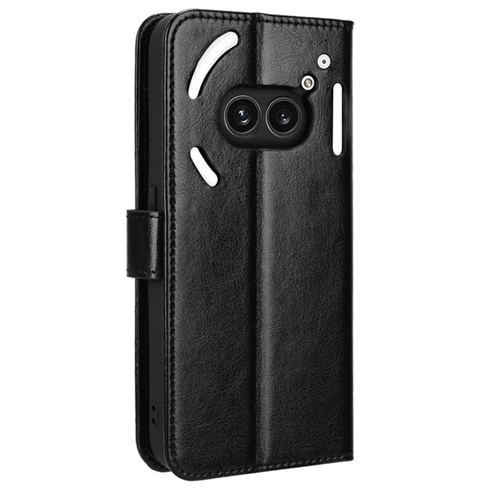 Nothing Phone (2a) Plus / Phone (2a) Wallet-Handyhülle – Aus strukturiertem Leder