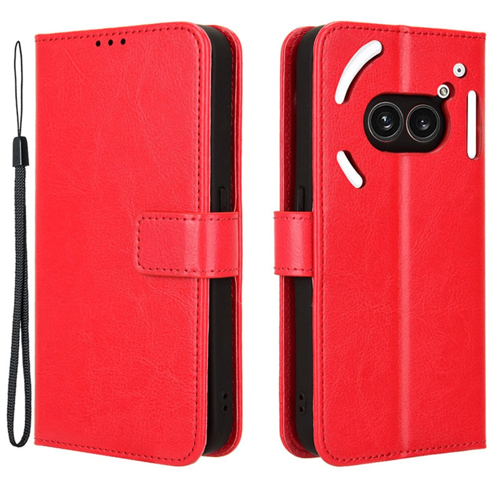 Nothing Phone (2a) Plus / Phone (2a) Wallet-Handyhülle – Aus strukturiertem Leder