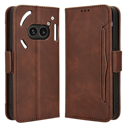For Nothing Phone (2a) Plus / Phone (2a) Leather Case Multiple Card Slots Magnetic Closure Phone Cover