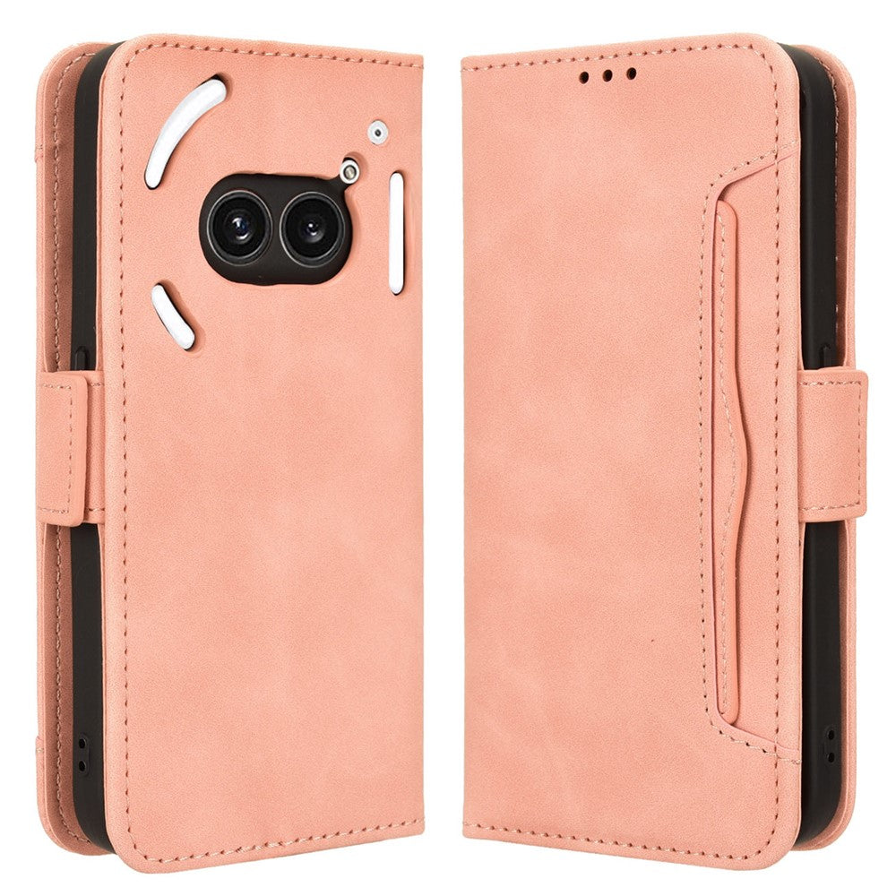 For Nothing Phone (2a) Plus / Phone (2a) Leather Case Multiple Card Slots Magnetic Closure Phone Cover