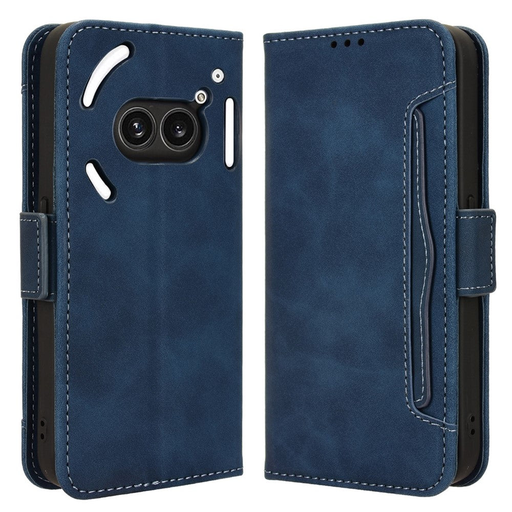 For Nothing Phone (2a) Plus / Phone (2a) Leather Case Multiple Card Slots Magnetic Closure Phone Cover