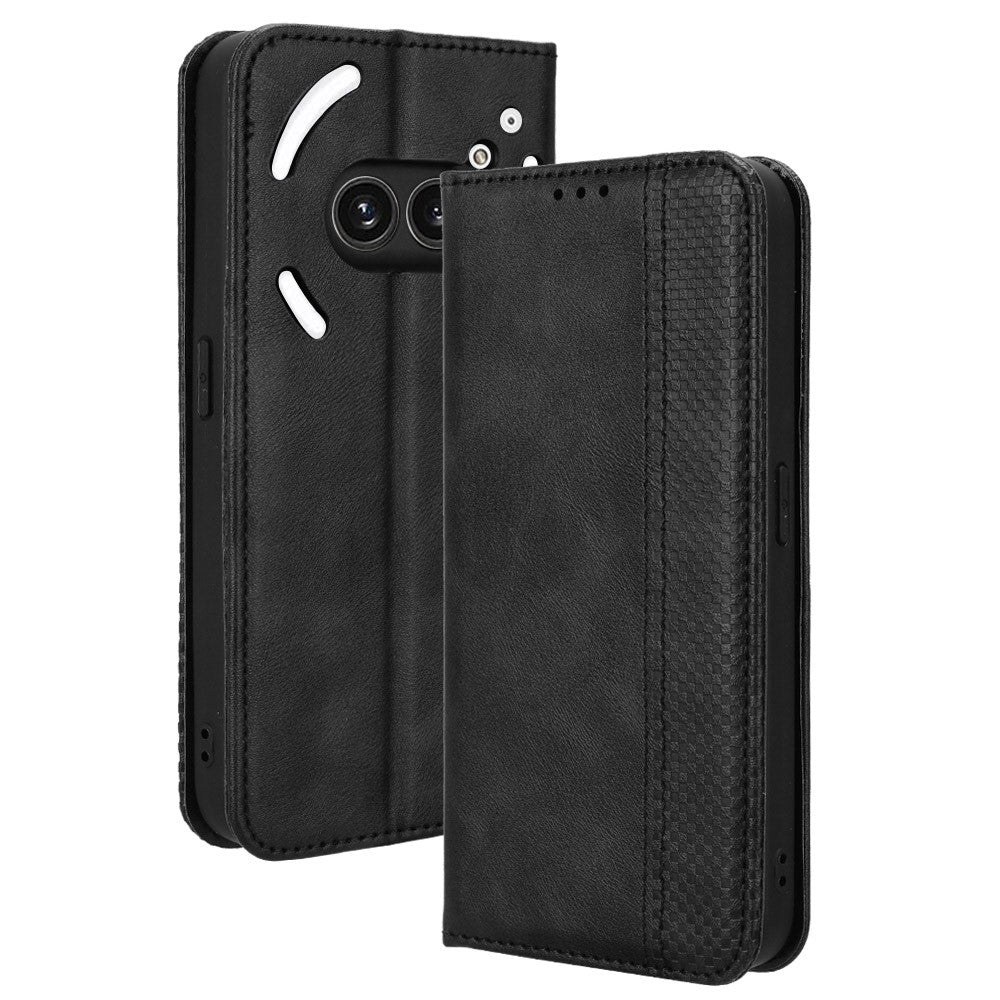 Nothing Phone (2a) Plus / Phone (2a) Wallet-Handyhülle – Aus strapazierfähigem PU-Leder, mit Standfunktion & integriertem Portemonnaie