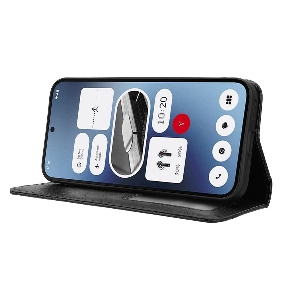 Nothing Phone (2a) Plus / Phone (2a) Wallet-Handyhülle – Aus strapazierfähigem PU-Leder, mit Standfunktion & integriertem Portemonnaie