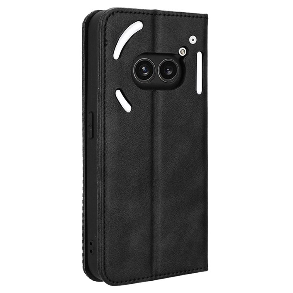 Nothing Phone (2a) Plus / Phone (2a) Wallet-Handyhülle – Aus strapazierfähigem PU-Leder, mit Standfunktion & integriertem Portemonnaie