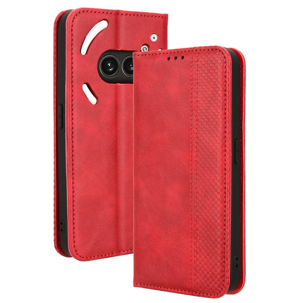 Nothing Phone (2a) Plus / Phone (2a) Wallet-Handyhülle – Aus strapazierfähigem PU-Leder, mit Standfunktion & integriertem Portemonnaie