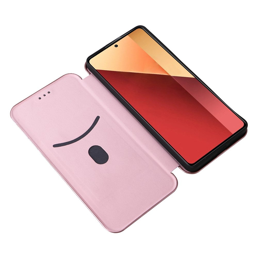 For Xiaomi Redmi Note 13 Pro 4G / Poco M6 Pro 4G Case Carbon Fiber Texture PU Leather Phone Cover