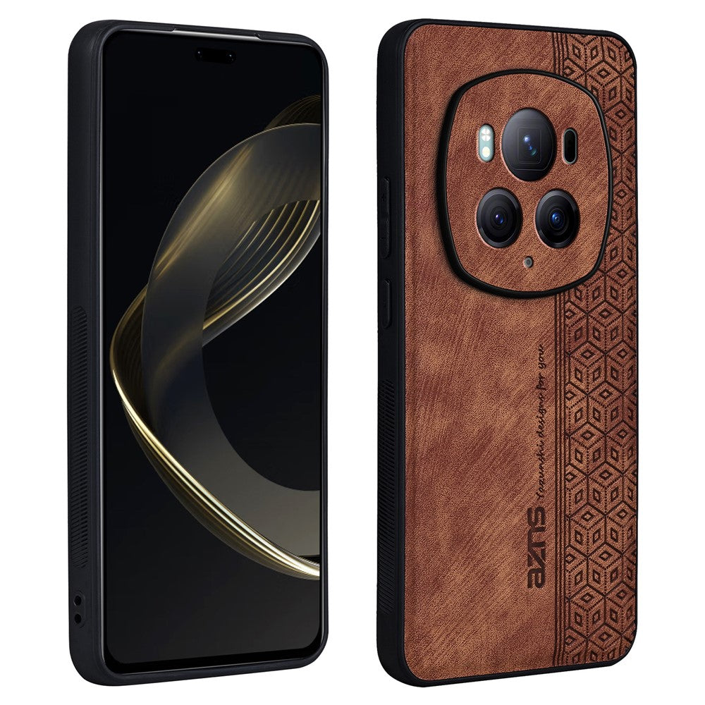 Honor Magic6 Pro 5G Handyhülle – Aus PU-Leder, beschichtet mit kratzfestem TPU