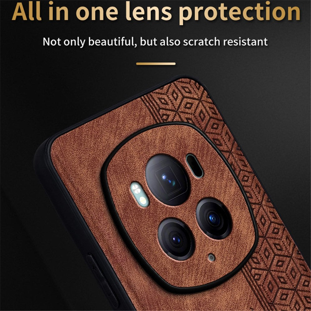 Honor Magic6 Pro 5G Handyhülle – Aus PU-Leder, beschichtet mit kratzfestem TPU