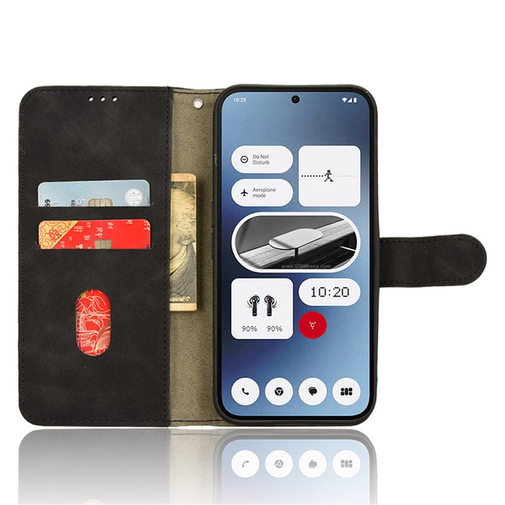 For Nothing Phone (2a) Plus / Phone (2a) Wallet Case Skin-Touch Folding Stand Leather Phone Cover