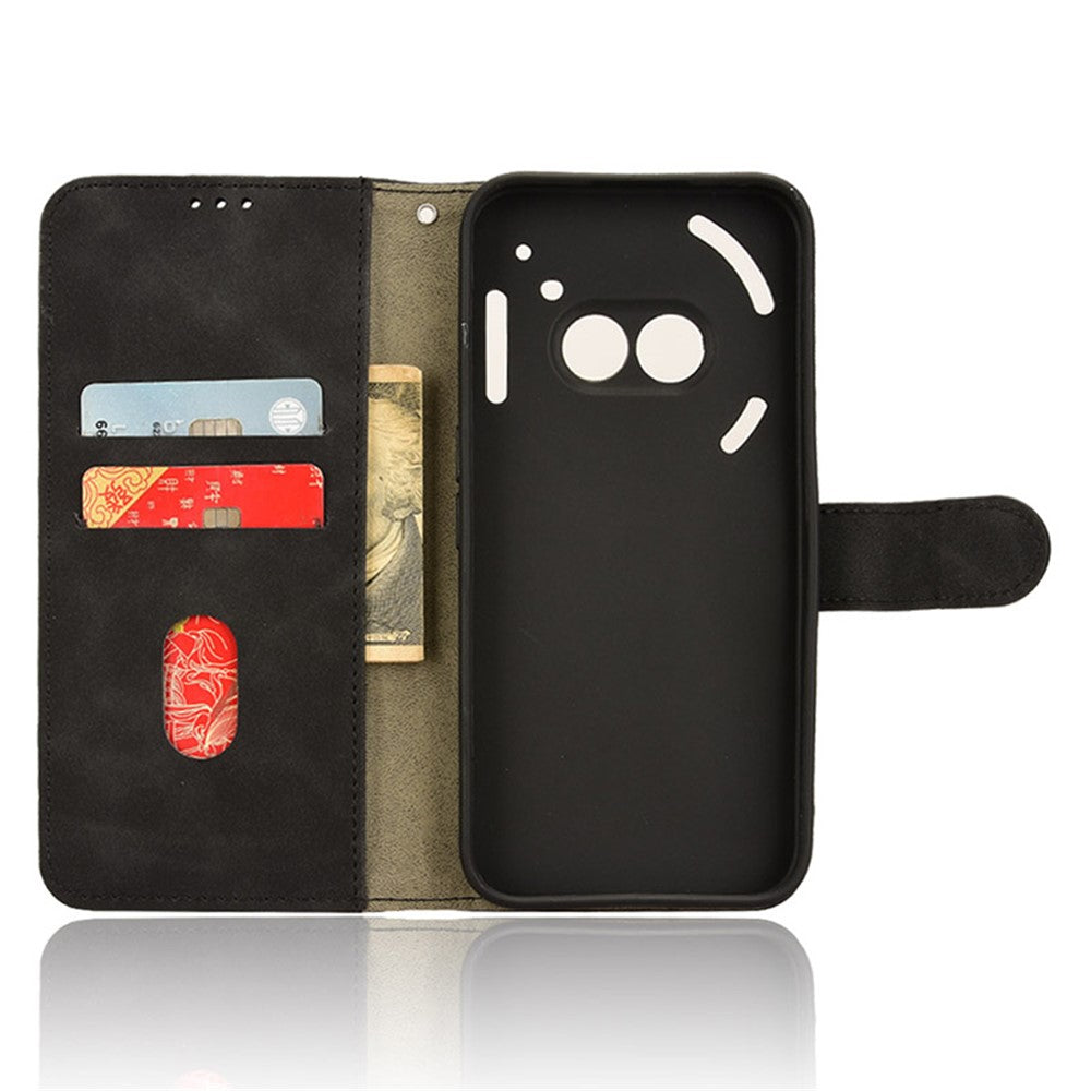 For Nothing Phone (2a) Plus / Phone (2a) Wallet Case Skin-Touch Folding Stand Leather Phone Cover