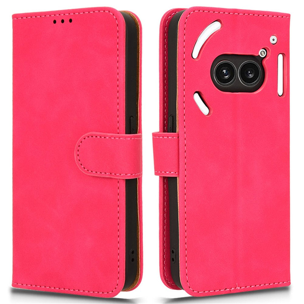For Nothing Phone (2a) Plus / Phone (2a) Wallet Case Skin-Touch Folding Stand Leather Phone Cover