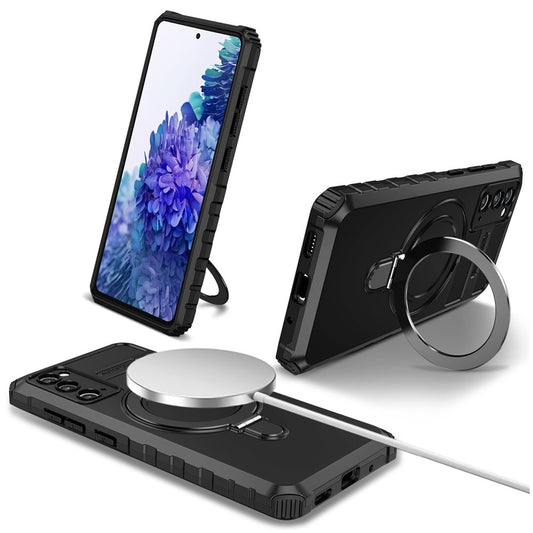Galaxy S20 FE/S20 Lite Magnet-Hülle – Stoßfest & Mit Ständer
