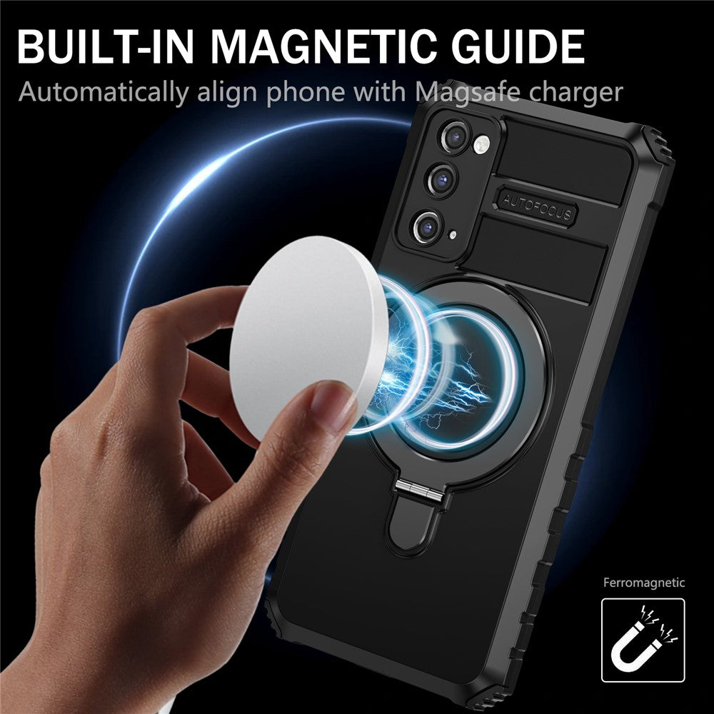 Galaxy S20 FE/S20 Lite Magnet-Hülle – Stoßfest & Mit Ständer