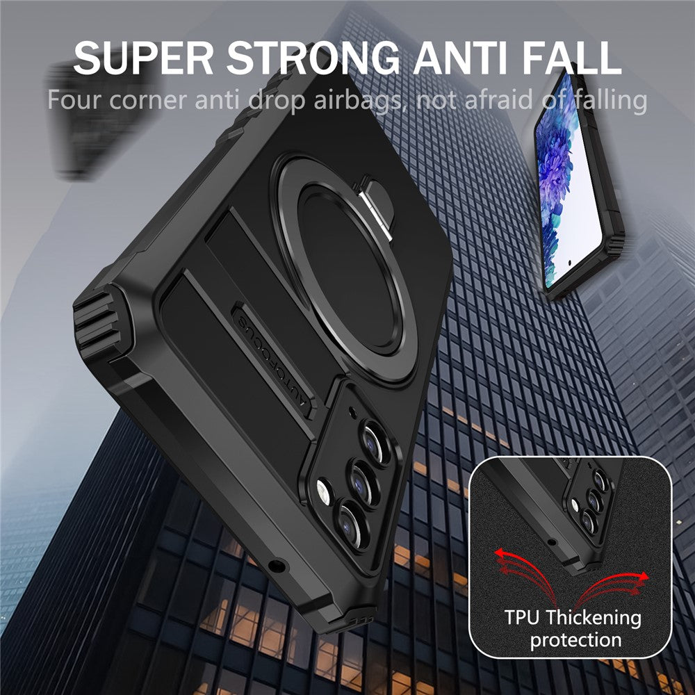 Galaxy S20 FE/S20 Lite Magnet-Hülle – Stoßfest & Mit Ständer