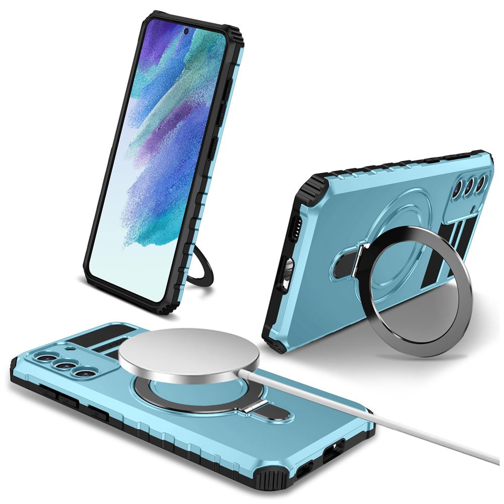 Galaxy S21 FE 5G Magnet-Hülle – Stoßfest & Mit Ständer