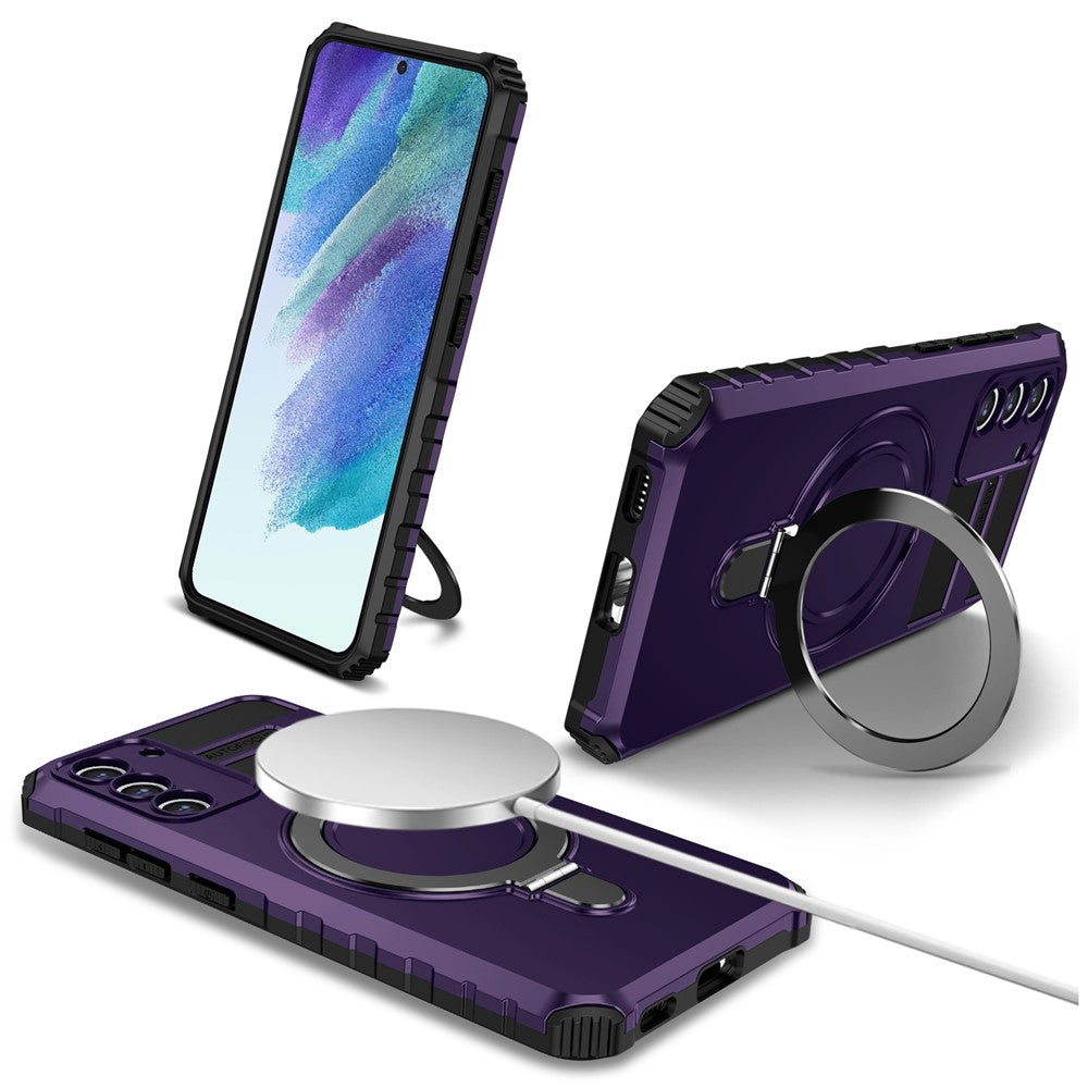 Galaxy S21 FE 5G Magnet-Hülle – Stoßfest & Mit Ständer